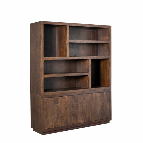 Starfurn  vakkenkast Brussel - bruin - 45x160x200cm
