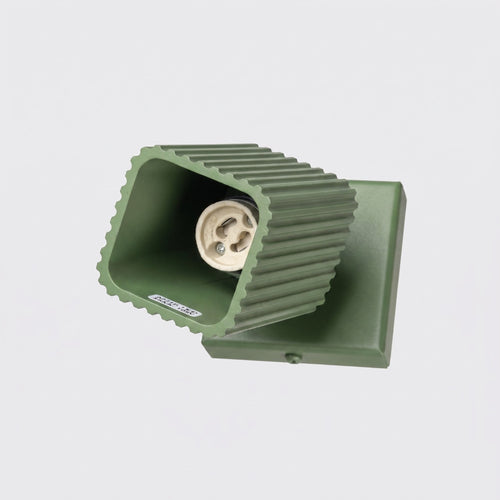 Sollux Lighting Wandlamp RAYO saliegroen met schakelaar - 8x16x16cm