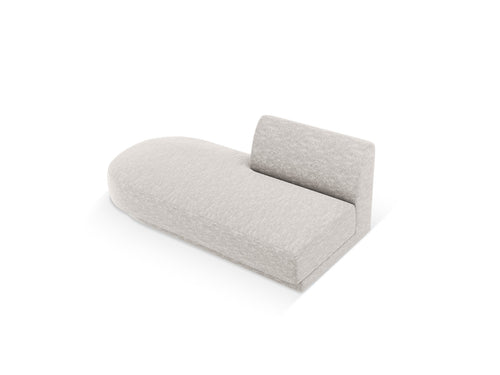Micadoni Module Miley 2-zits, structurele stof geld - 90x158x70cm