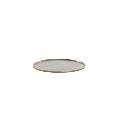 Light & Living decoratie schaal Maes - brons - 40x40x1.5 cm