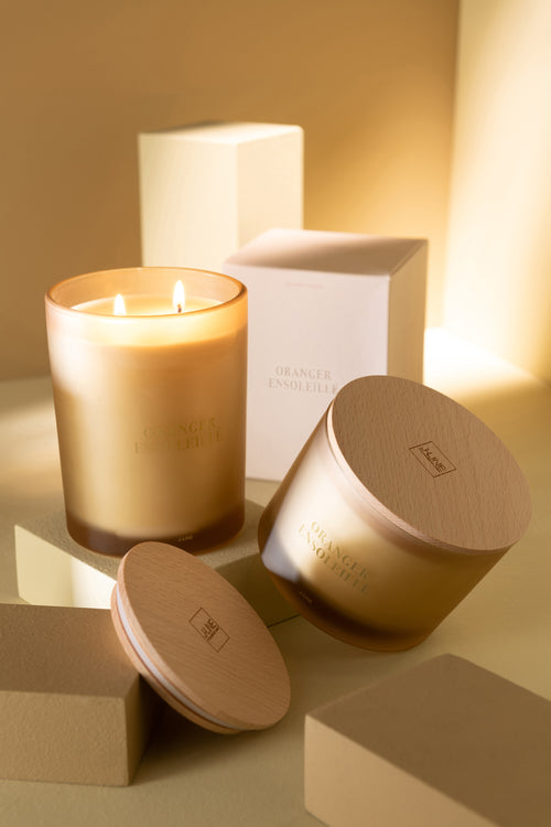 J-Line geurkaars Accords Essentiels - Oranger Ensoleillé - geel - 52U - vtwonen shop