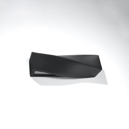 Sollux Lighting Wandlamp keramiek SIGMA zwart - 42x12x14cm