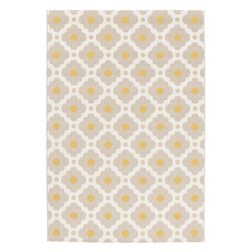 AFK Living vloerkleed Daisy - voor binnen en buiten - geel - 160 x 230 cm