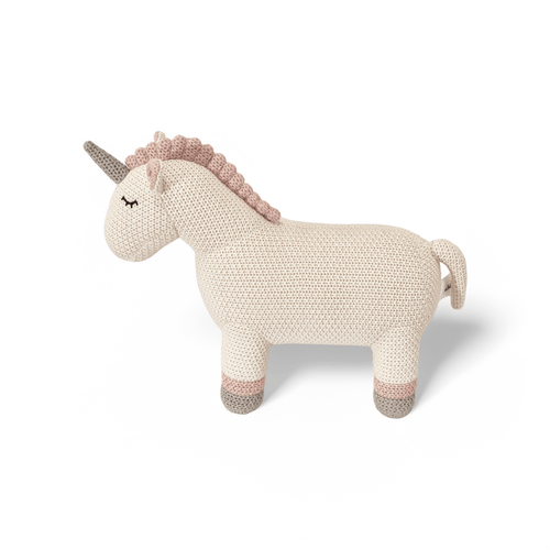 Pintado & Lacado knuffeldier Eenhoorn - wit - 46 cm