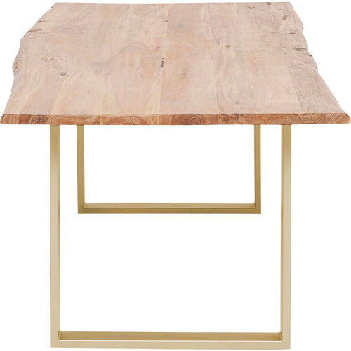 Kare Design Eettafel Harmony 160x80cm acacia goud - vtwonen shop