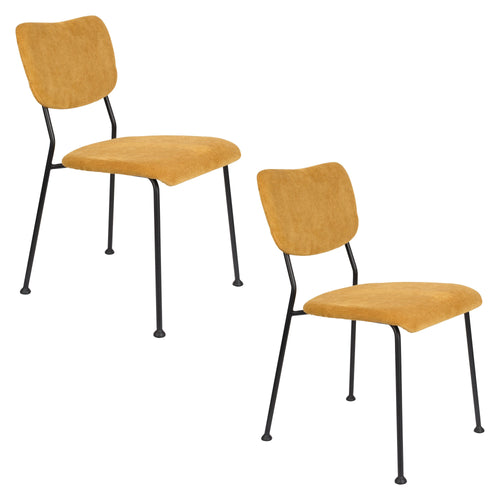 Zuiver Benson Eetkamerstoelen Oker - Set van 2 - vtwonen shop