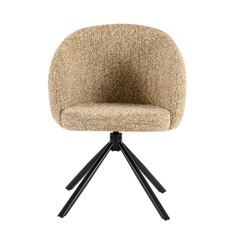 Giga Meubel Eetkamerstoel Emilia - Taupe - Draaibaar - Set van 2 - vtwonen shop