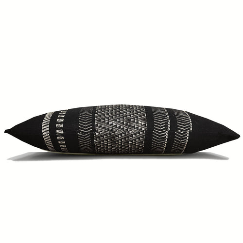 Malagoon kussen Native - zwart - 35x65cm 100% katoen