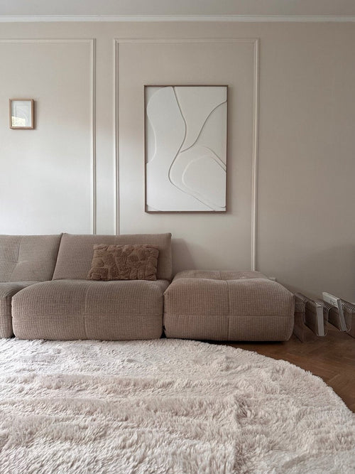 Interieur05 organisch vloerkleed Furr - beige - 290 x 200 cm