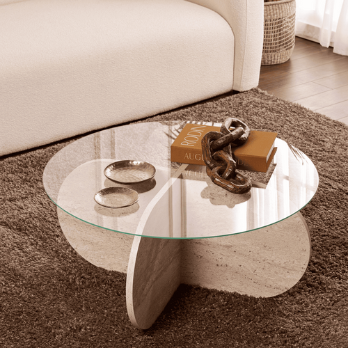 Calicosy - Salontafel met gekruiste poten AERIS - 75x75x35 cm