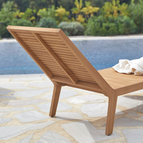 Tikamoon Teakhouten ligbed voor buiten Teo - Naturel - vtwonen shop