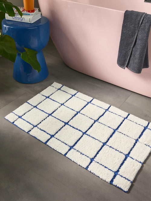 benuta badmat Noa - crème/blauw - 60x100 cm