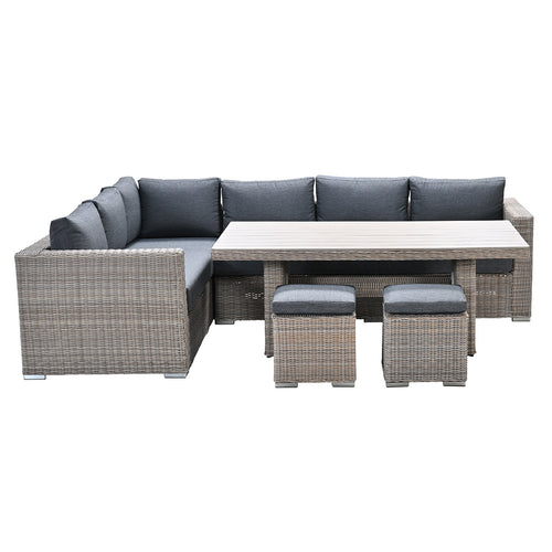 Garden Impressions lounge dining set Tennessee vintage willow - texfiber 5-delig - vtwonen shop