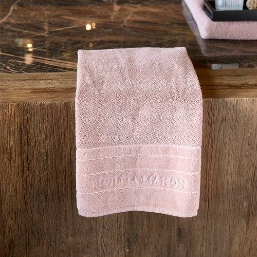 Rivièra Maison RM Elegant Towel mauve 100x50 - Katoen - Mauve - vtwonen shop