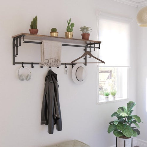 Furnilux Kapstok - XXXL Wandkapstok - 110x30x27 cm - vtwonen shop