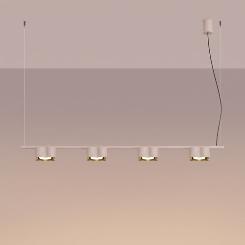 Sollux Lighting Kroonluchter OVIO 4 taupe Gx53 - 122x12x208cm