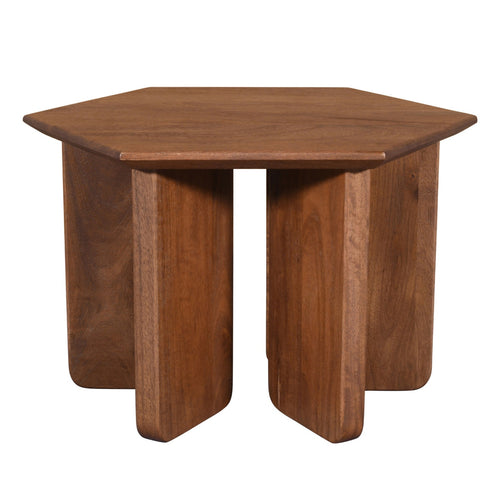 DÉJA Living Salontafel Martos - Donkerbruin Mangohout - 60x60x38cm - vtwonen shop