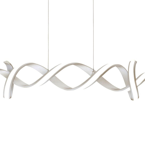 Searchlight Music LED Zilveren Designer Linear Bar Hanglamp 3000K