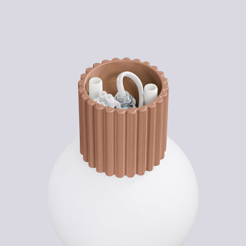 Sollux Lighting Wandlamp HALO mokka IP44 - 12x17x12cm