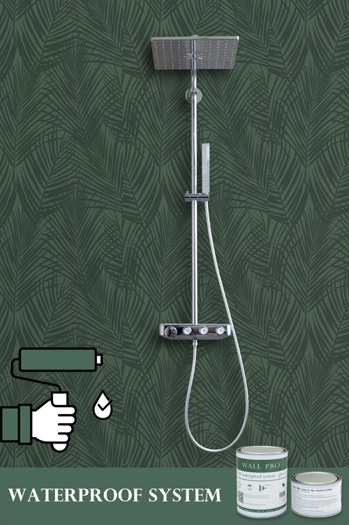 ESTAhome behang palmbladeren donkergroen - 53 cm x 10.05 m - 139303