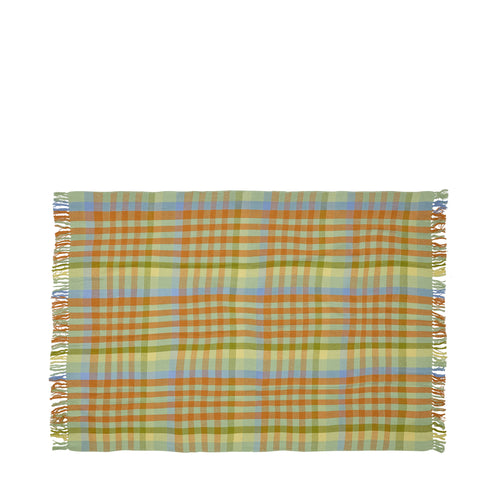 Hübsch plaid Tarta - katoen - 140x200cm