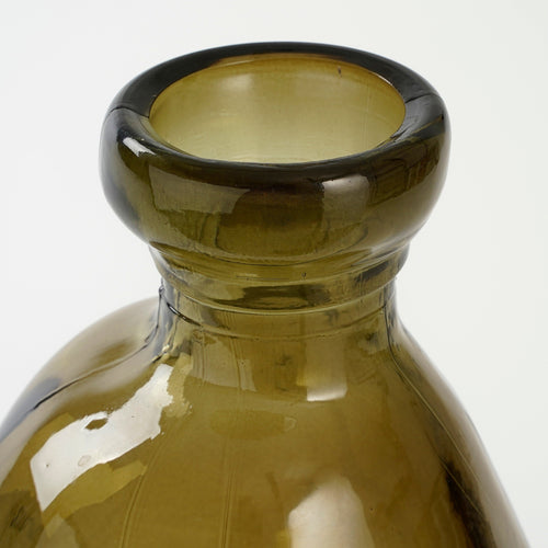 Mica Decorations Pinto Vaas - H51 x Ø22 cm - Gerecycled Glas - Taupe