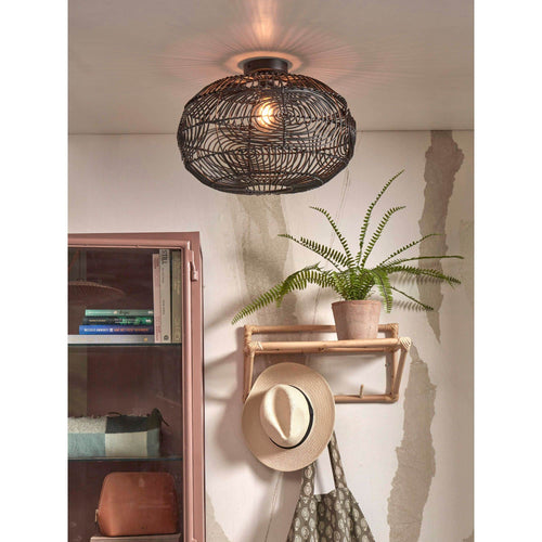 GOOD&MOJO plafonnière Madeira - zwart - Ø48cm - vtwonen shop