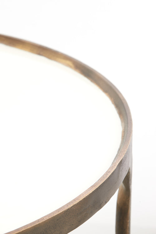 Light & Living salontafel ELI - Ø85x42 cm - wit - Set van 2 - vtwonen shop