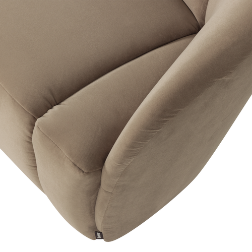 WOOOD 2-zits bankje rechts Mojo - Velvet - Khaki - 73x112x77