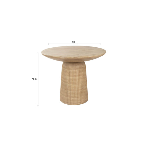 Dutchbone Brison Eettafel Natuursteen look - Grijs