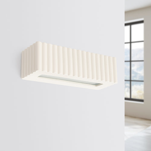 Sollux Lighting Wandlamp keramiek RIGATA beige - 34x12x10cm