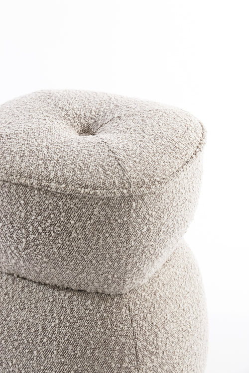 Light & Living poef LEYLA - Ø40x46cm - bruin - vtwonen shop