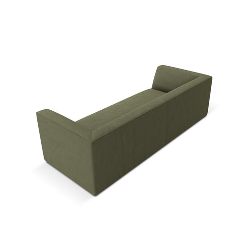 Cosmopolitan Design - Bank Siena 3-zits, ribfluwelen groente - 92x232x69cm
