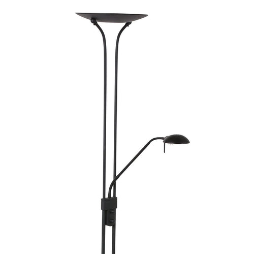 Mexlite vloerlamp Biron - 2 lichts - 52x 180 cm - zwart - vtwonen shop