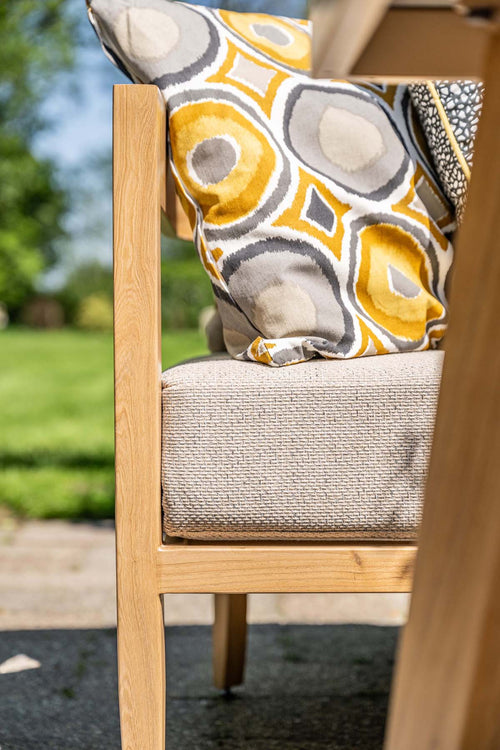 Carrara lounge-diningset - 5-dlg. - light teaklook - sand – Centostone - vtwonen shop