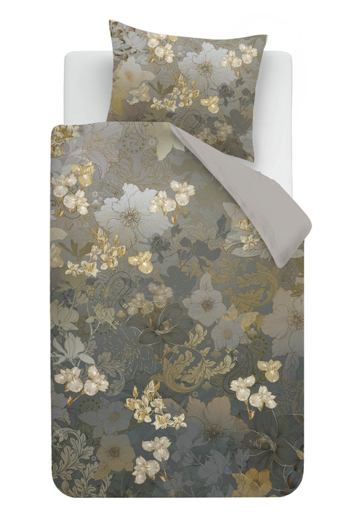 Kardol Dekbedovertrek Flornatus - 140 x 200/220 cm - Olive Green