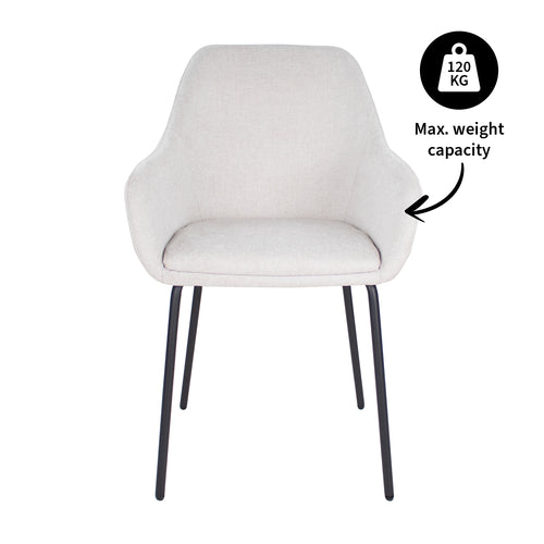 Kick eetkamerstoel Guus - Champagne - vtwonen shop