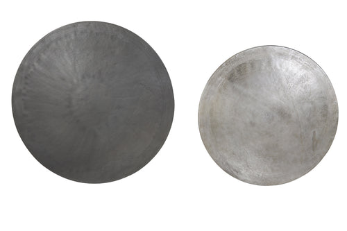 Light & Living salontafel TALCA - Ø75x45cm - zilver - Set van 2 - vtwonen shop