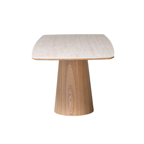 Giga Meubel Eettafel Thomas - Rechthoek Naturel/Keramiek - 200x90x76cm - vtwonen shop