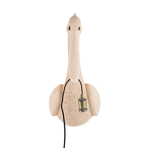 Light & Living wandlamp Pelikaan - roze - 33x28x63cm