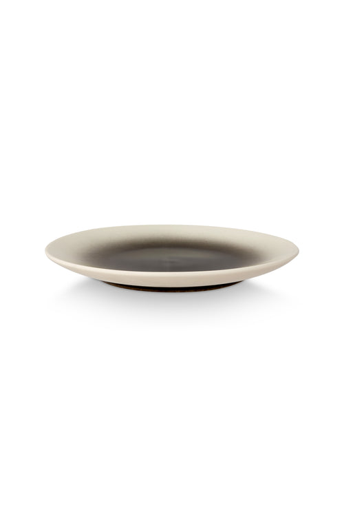 vtwonen Dinerborden - Borden - Servies Set van 2 Eetborden - Zwart Gradient - 25.5 cm - vtwonen shop