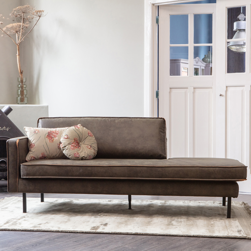WOOOD daybed links Rodeo - Eco-leder - Army - 85x203x86 - vtwonen shop