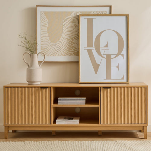 Calicosy - BOLOGNE TV-meubel - Licht hout - 40x140x52 cm