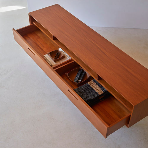 Tikamoon Mahoniehouten tv-meubel 180 cm - Naturel