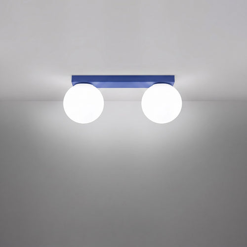 Sollux Lighting Plafondlamp YOLI 2 ultramarijn - 34,5x12x14,5cm