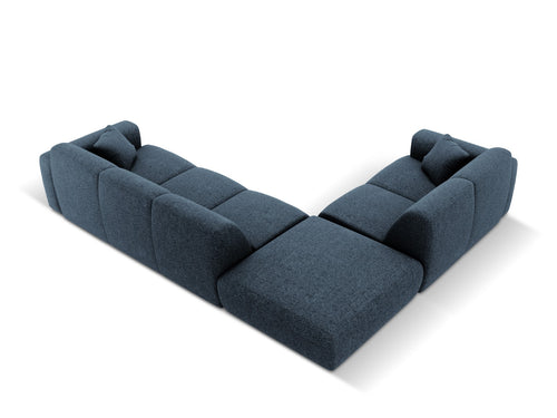 Cosmopolitan Design linker hoekbank Nolio 4-zits, chenille, koningsblauw - 250x315x72cm