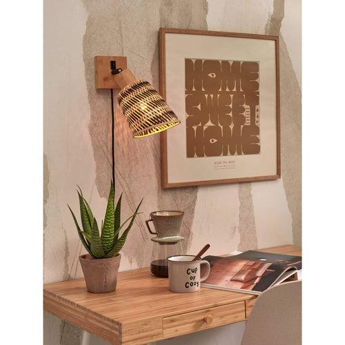 GOOD&MOJO wandlamp Java - bruin - Ø15cm - vtwonen shop