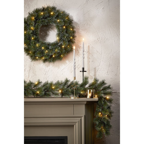 Black Box Trees Glendon Guirlande met Verlichting - Kerstguirlande L270 cm - Kerst Decoratie met Lampjes - Groen