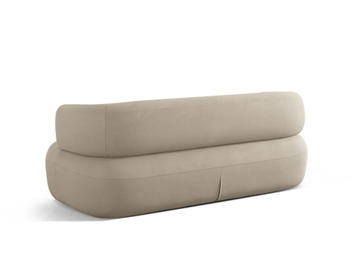 Micadoni Bank Jenny 2-zits, flueel beige - 90x178x73cm