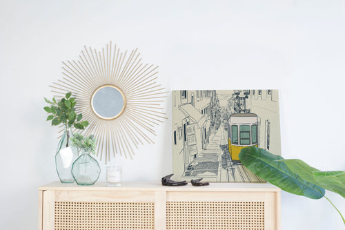 Canvas 60x40 Afdruk Stad